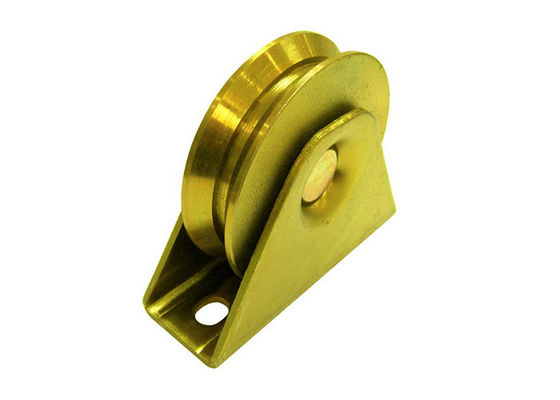 Q235 Y Groove Cổng trượt Bánh xe mạ kẽm mạ bạc
