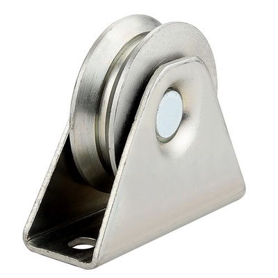 Q235 Y Groove Cổng trượt Bánh xe mạ kẽm mạ bạc