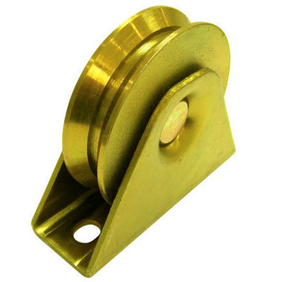 Q235 Y Groove Cổng trượt Bánh xe mạ kẽm mạ bạc
