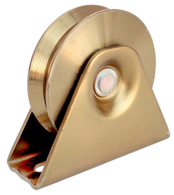 Q235 Y Groove Cổng trượt Bánh xe mạ kẽm mạ bạc