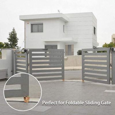 Bánh xe cổng trượt rãnh 2 inch Y U V mạ kẽm có giá đỡ