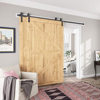 Thanh trượt 8ft Black Design Cực kỳ yên tĩnh Sáng tạo trong tùy chọn thiết kế, tất cả các bộ dụng cụ phần cứng cửa chuồng