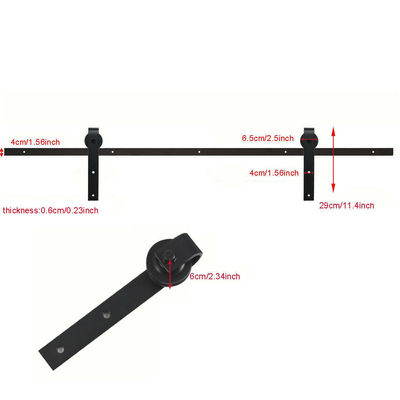 Thanh trượt thiết kế 8 foot màu đen siêu yên tĩnh Sáng tạo trong tùy chọn thiết kế, bộ phụ kiện cửa kho tất cả trong một