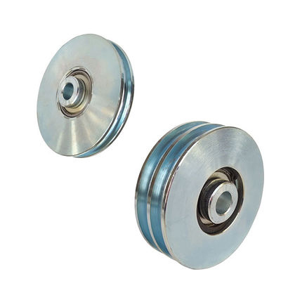 Con lăn cổng trượt mạ kẽm bạc với trục vít một bạc đạn 6202 6204