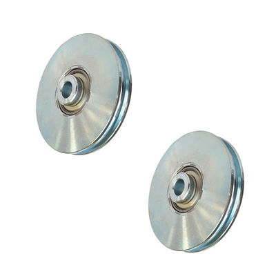 Con lăn cổng trượt mạ kẽm bạc với trục vít một bạc đạn 6202 6204