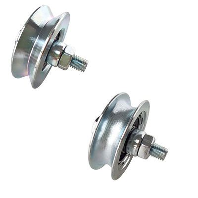 4 inch Cổng trượt Bánh xe V Rãnh với chốt trục và đai ốc