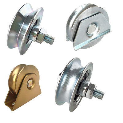 4 inch Cổng trượt Bánh xe V Rãnh với chốt trục và đai ốc
