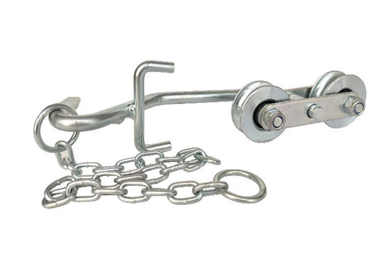 Banana Cableway Roller Roller and Wheels Đối với Cổng Kẽm Bề mặt Trắng