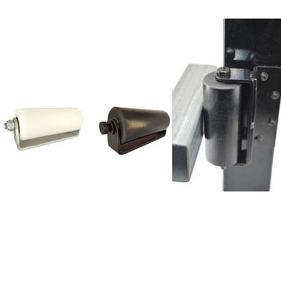 3 &quot;Con lăn nylon nhựa cho cổng trượt Giá đỡ hình chữ L Màu đen